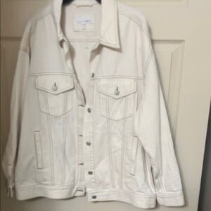 LOFT Off-White Denim Jacket